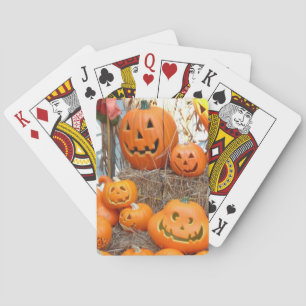 Jeu De Cartes Citrouille halloween Jack-o'-lantern orange citrou