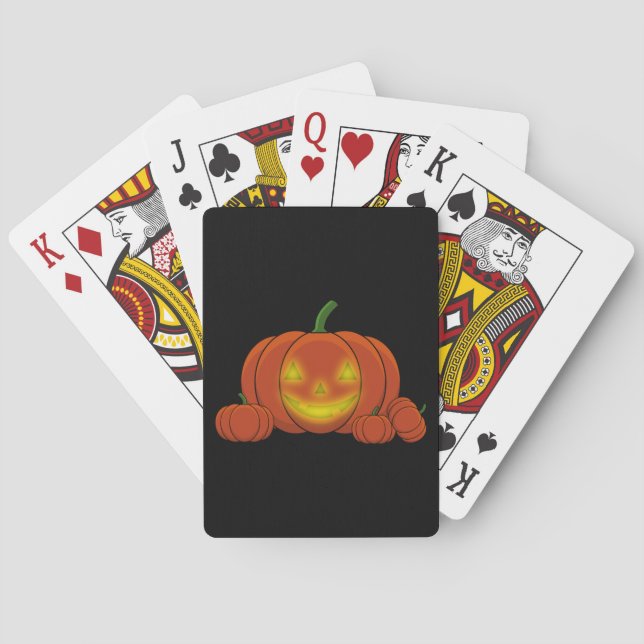 Jeu De Cartes Citrouille Jack-o-lanterne (dos)