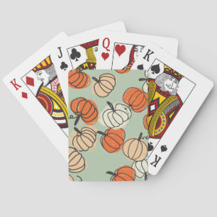 Jeu De Cartes Citrouille : Merci motif sans soucis.