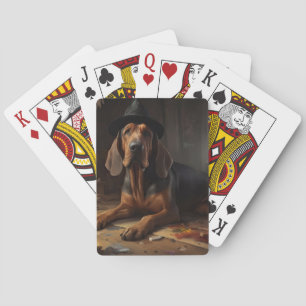 Jeu De Cartes Citrouilles de limier d'Halloween effrayantes