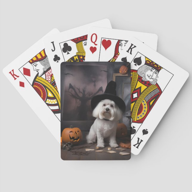 Jeu De Cartes Citrouilles maltaises Halloween Épouvantables (dos)