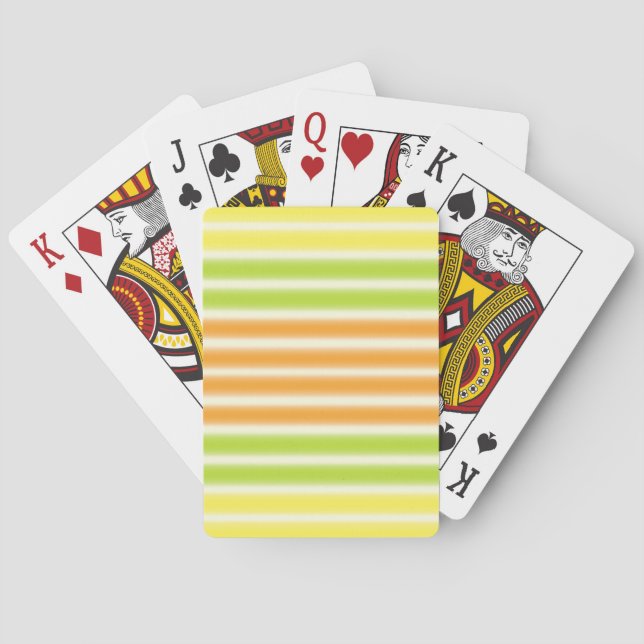 Jeu De Cartes Citrus Citrus Citron Lime Et Orange Stripes (dos)