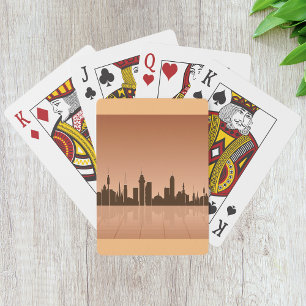 Jeu De Cartes City Skyline À Dawn Jouer Des Cartes