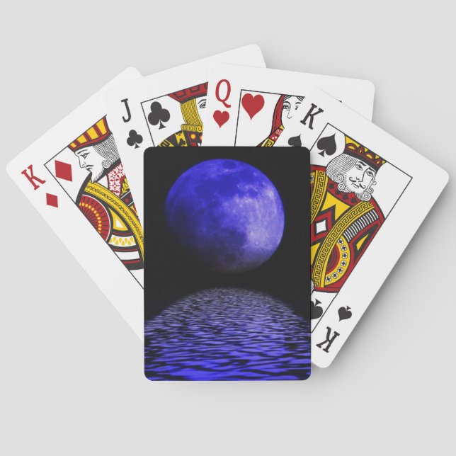 Jeu De Cartes Clair de lune rougeoyant (dos)