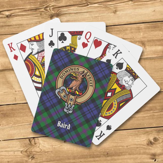 Jeu De Cartes Clan Baird Crest sur Tartan (Créateur téléchargé)