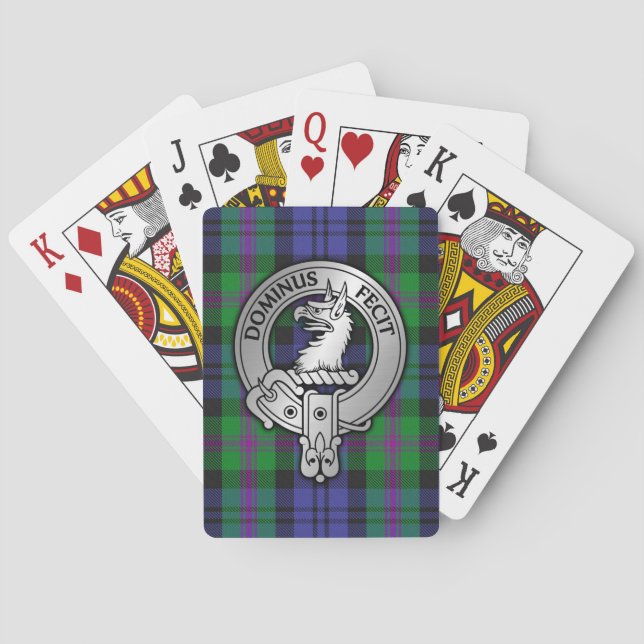 Jeu De Cartes Clan Baird Crest & Tartan (dos)