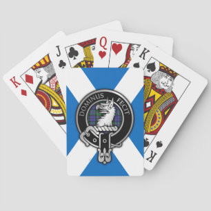Jeu De Cartes Clan Baird Crest & Tartan sur Saltire Bicyclette P