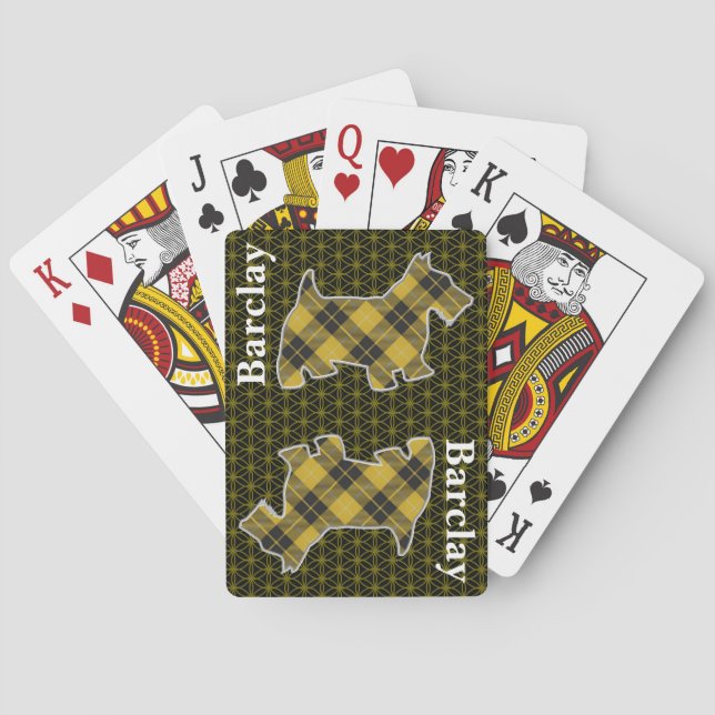 Jeu De Cartes Clan Barclay Tartan Scottish Terrier Edition (dos)