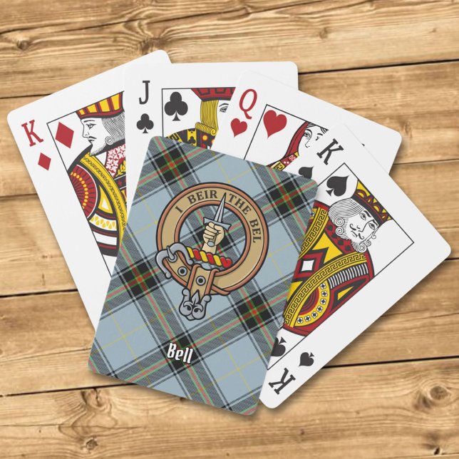 Jeu De Cartes Clan Bell Crest sur Tartan (Créateur téléchargé)