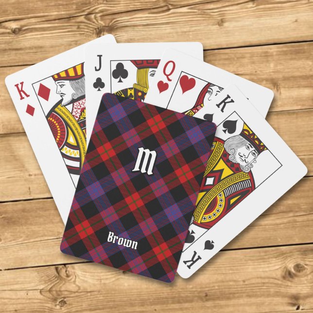 Jeu De Cartes Clan Brown Tartan (Créateur téléchargé)