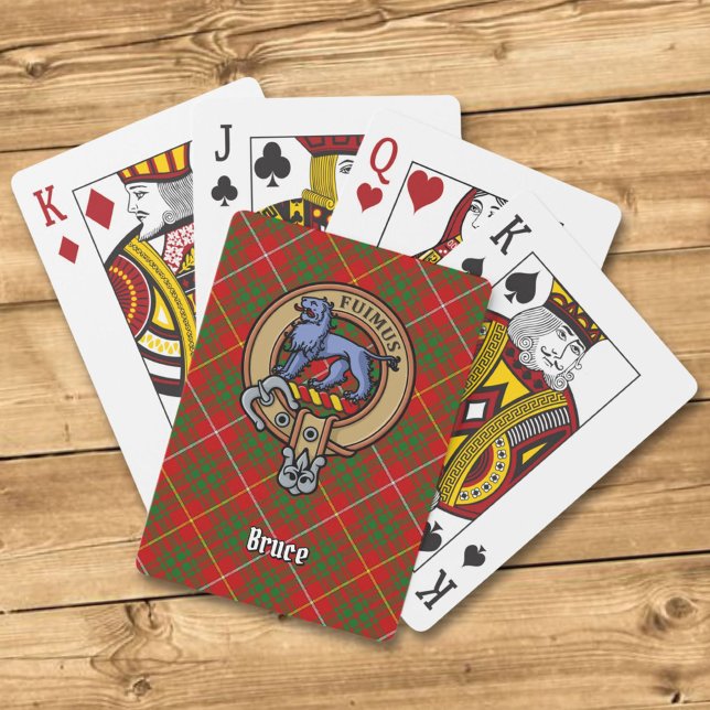 Jeu De Cartes Clan Bruce Crest sur Tartan (Créateur téléchargé)