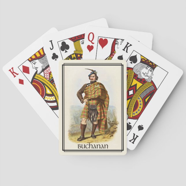 Jeu De Cartes Clan Buchanan Classique Écosse (dos)