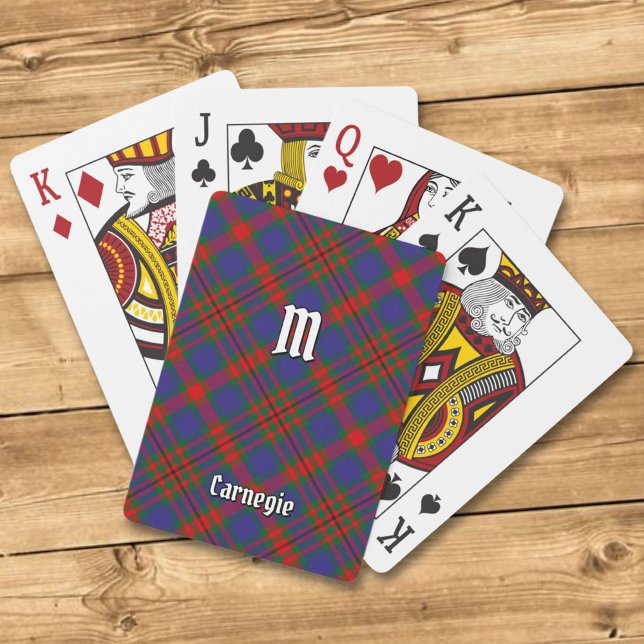 Jeu De Cartes Clan Carnegie Tartan (Créateur téléchargé)