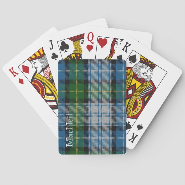 Jeu De Cartes Clan Classique MacNeil Tartan Plaid Plaid Playing  (dos)