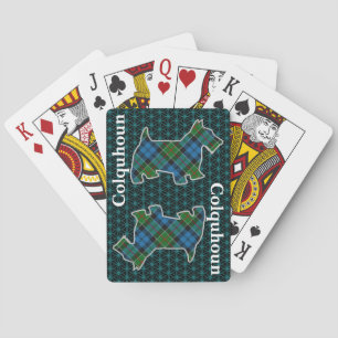 Jeu De Cartes Clan Colquhoun Tartan Scottish Terrier Edition