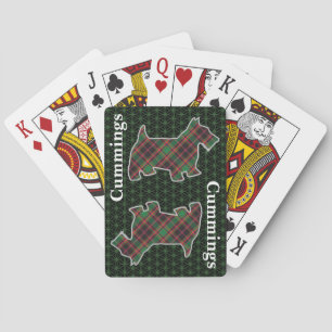 Jeu De Cartes Clan Cumming Chasse Tartan Scottish Terrier