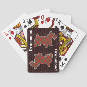 Jeu De Cartes Clan Drummond Tartan Scottish Terrier Edition