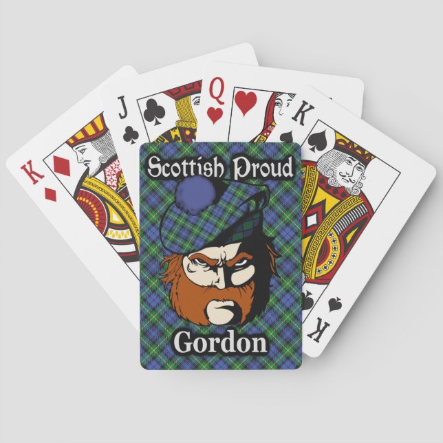 Jeu De Cartes Clan écossais Gordon Tartan Deck (dos)