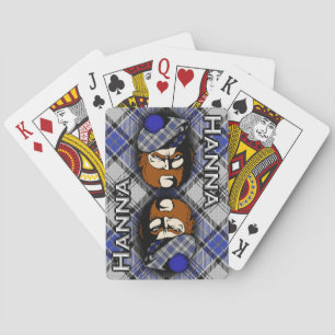 Jeu De Cartes Clan écossais Hanna Hannay Tartan Plaid