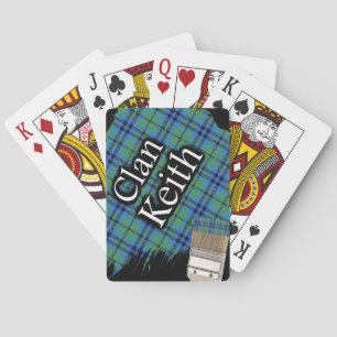 Jeu De Cartes Clan écossais Keith Tartan Paint Brush