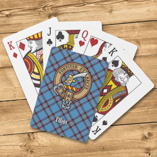 Jeu De Cartes Clan Elliot Crest sur le tarte antique