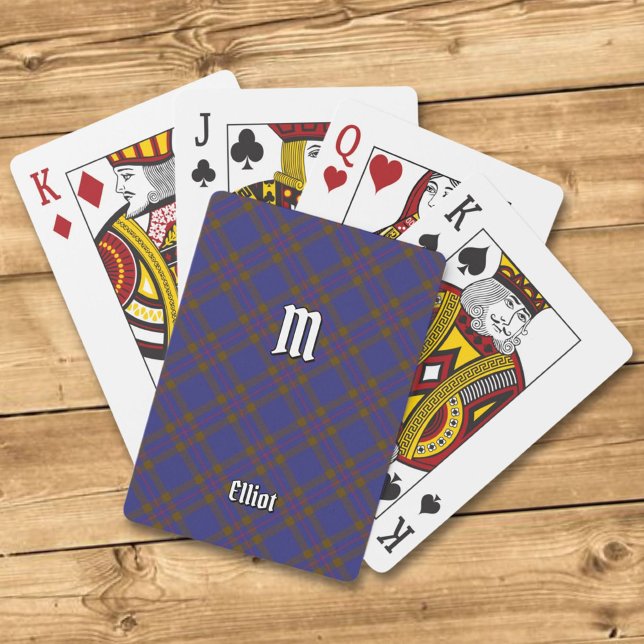 Jeu De Cartes Clan Elliot Tartan moderne Jouer des cartes (Créateur téléchargé)