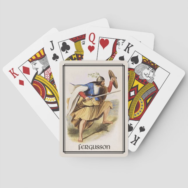 Jeu De Cartes Clan Fergusson Classique Écosse (dos)