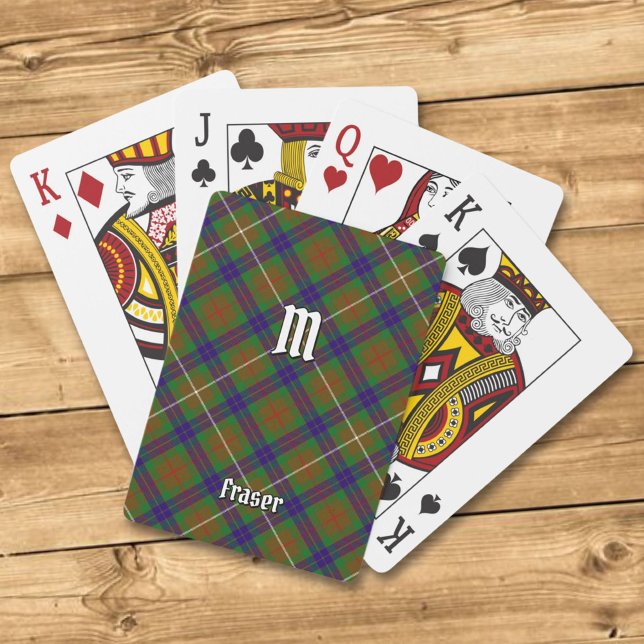 Jeu De Cartes Clan Fraser Chasse Tartan Jouer des cartes (Créateur téléchargé)