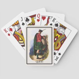 Jeu De Cartes Clan Gunn Deck Classique Écosse