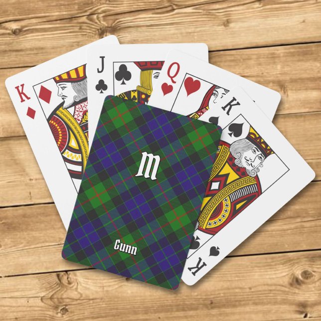 Jeu De Cartes Clan Gunn Tartan Jouer Des Cartes (Créateur téléchargé)