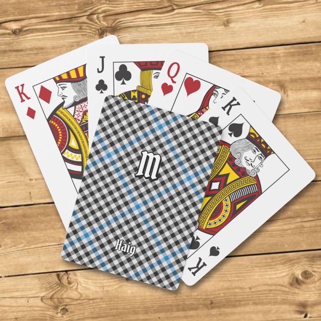 Jeu De Cartes Clan Haig Check Tartan (Créateur téléchargé)