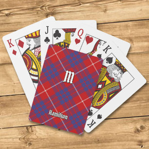 Jeu De Cartes Clan Hamilton Red Tartan Jouer des cartes