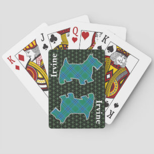 Jeu De Cartes Clan Irvine Irwin Tartan Scottish Terrier Edition
