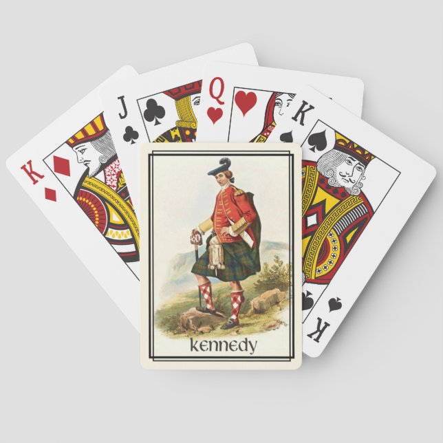 Jeu De Cartes Clan Kennedy Classique Deck Écosse (dos)