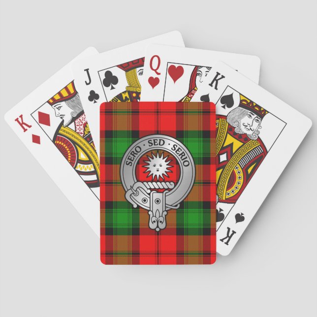 Jeu De Cartes Clan Kerr Crest & Tartan (dos)