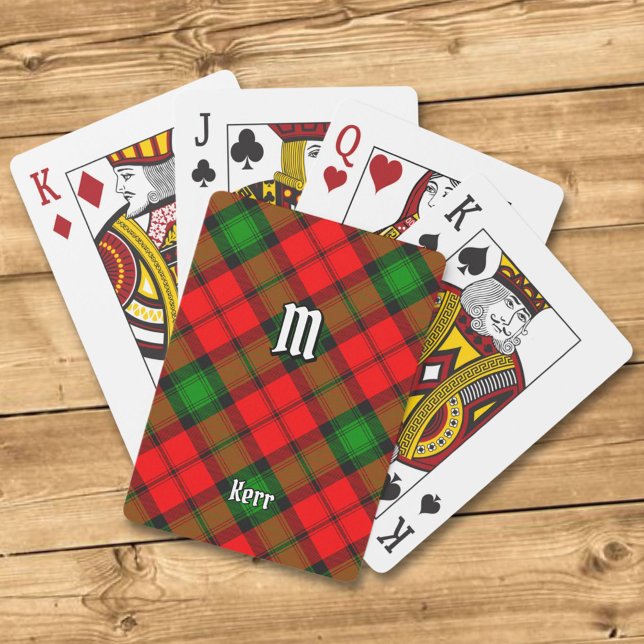Jeu De Cartes Clan Kerr Tartan (Créateur téléchargé)