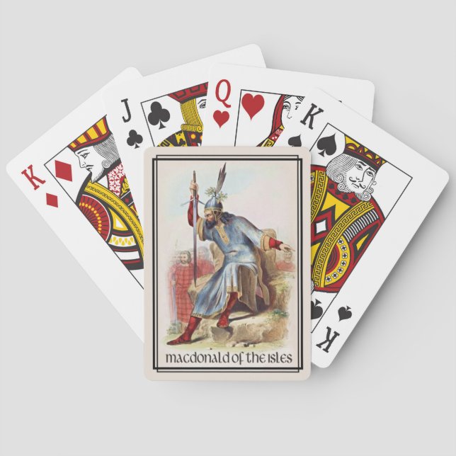Jeu De Cartes Clan MacDonald des Îles Écosse Classique (dos)