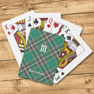 Jeu De Cartes Clan MacFarlane Tartan de chasse antique