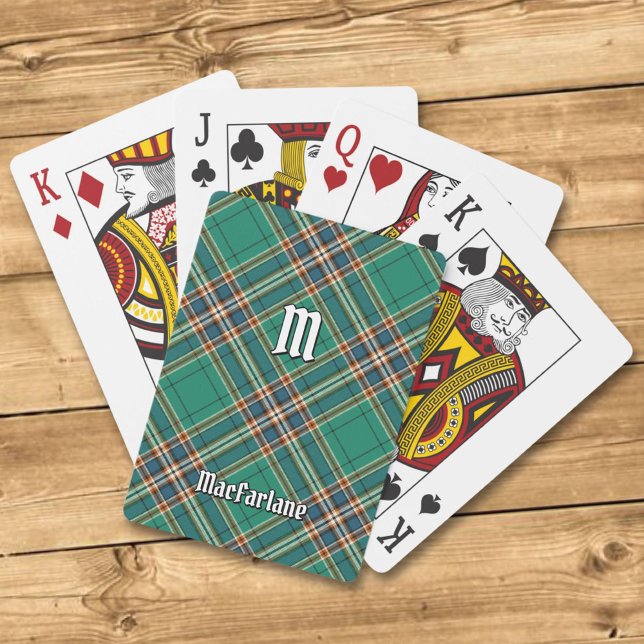 Jeu De Cartes Clan MacFarlane Tartan de chasse antique (Créateur téléchargé)