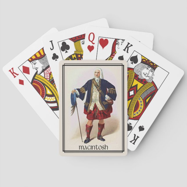 Jeu De Cartes Clan MacIntosh Classic Scotland Bicycle Deck (dos)