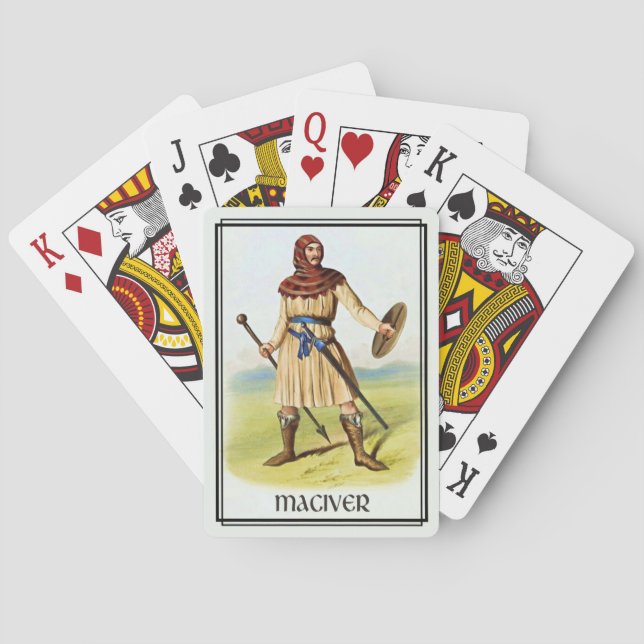 Jeu De Cartes Clan MacIver Classique Écosse Deck (dos)