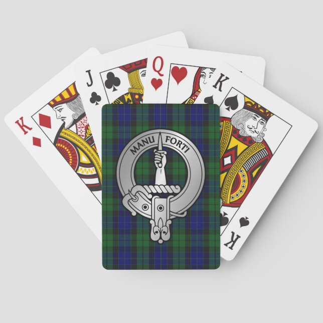 Jeu De Cartes Clan MacKay Crest & Tartan (dos)