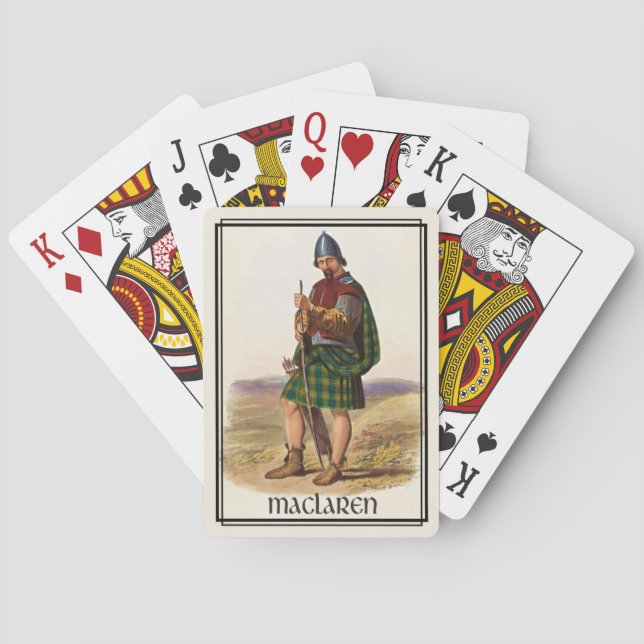 Jeu De Cartes Clan MacLaren Classic Scotland Bicycle Deck (dos)