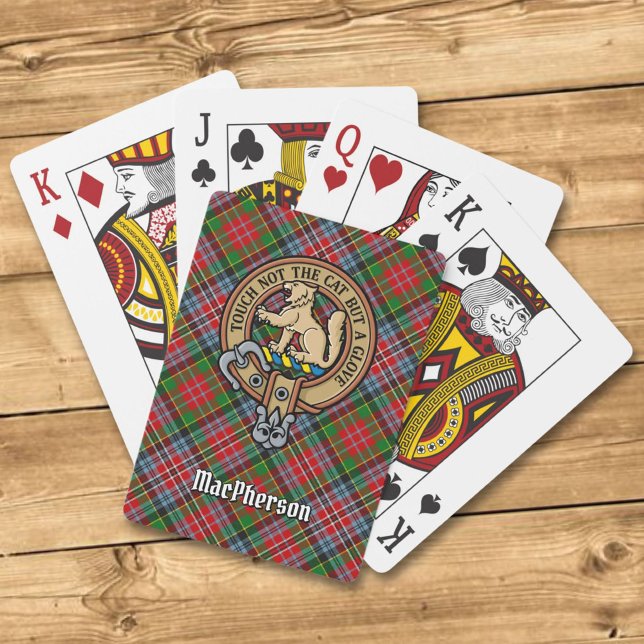 Jeu De Cartes Clan MacPherson Crest sur Tartan Playing Cards (Créateur téléchargé)