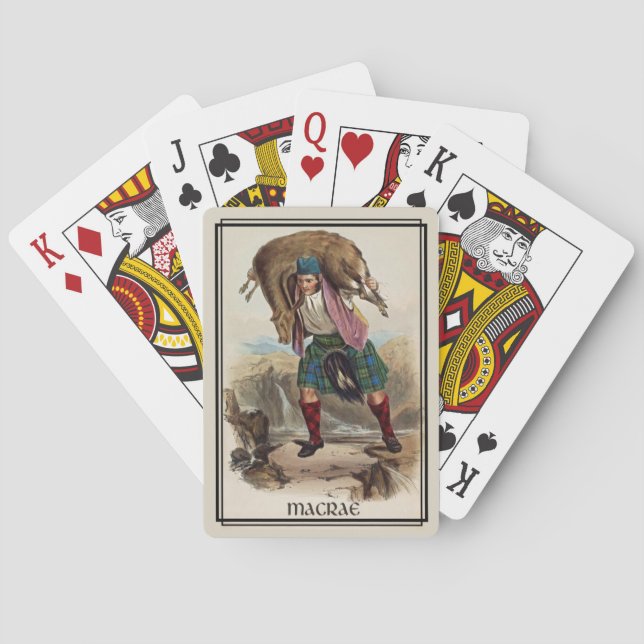 Jeu De Cartes Clan MacRae Classic Scotland Bicycle Deck (dos)