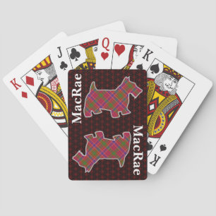 Jeu De Cartes Clan MacRae Red Tartan Scottish Terrier Edition