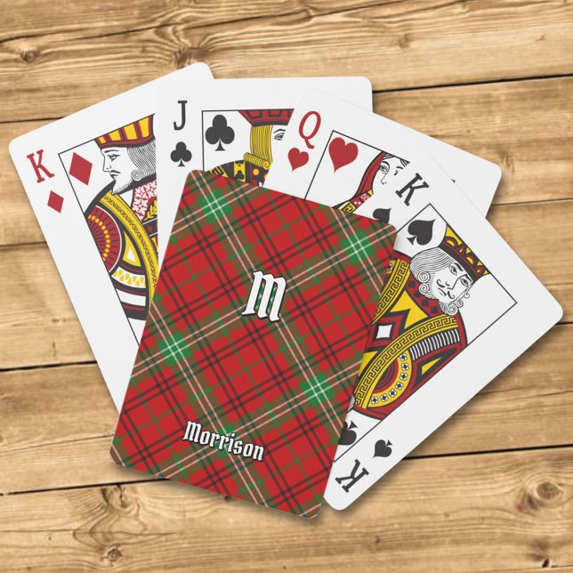 Jeu De Cartes Clan Morrison Red Tartan Jouer des cartes (Créateur téléchargé)