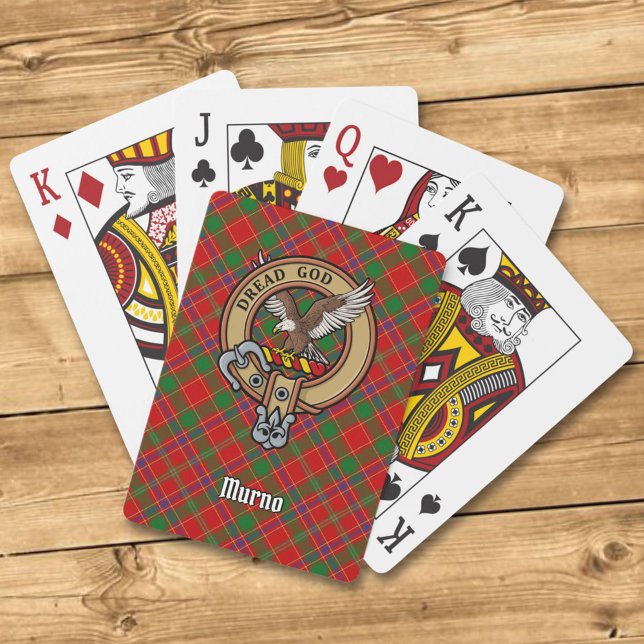 Jeu De Cartes Clan Munro Crest over Tartan (Créateur téléchargé)