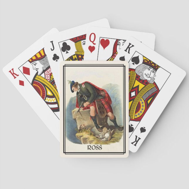 Jeu De Cartes Clan Ross Classic Scotland Bicycle Deck (dos)