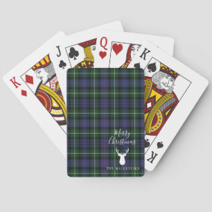 Jeu De Cartes Clan Tartan de Noël personnalisé MacKenzie Plaid